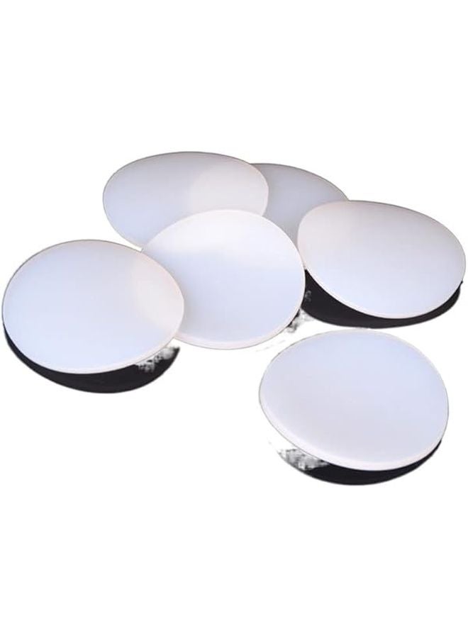 White Silicone Rubber Gasket Sheet 40mm 4 Pieces 1mm Thick for Sealing and Insulation